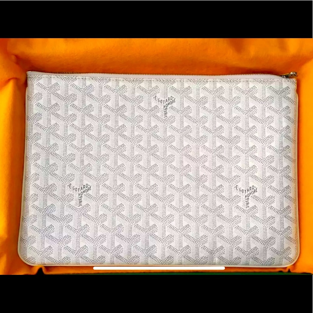Auth Goyard MM in Rare White